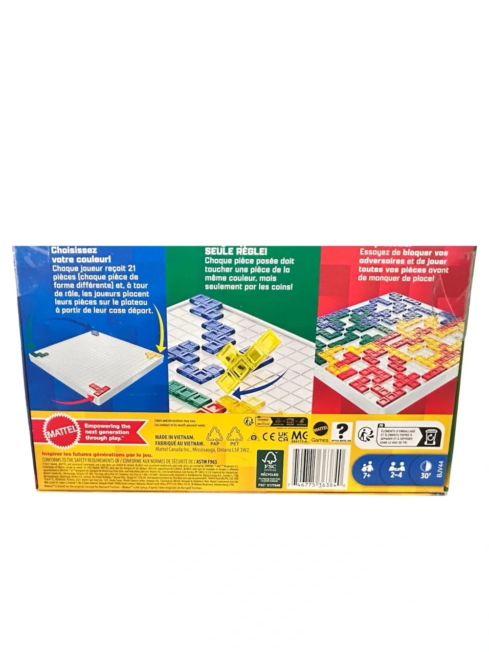 NEW Sealed Blokus Strategy Board Game Mattel Family Game Ages 7+ 2-4 Player